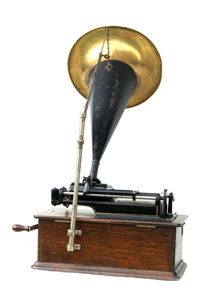 Die Aufh&auml;nge-Vorrichtung des Trichters / The crane for the horne